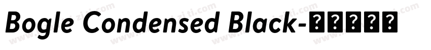 Bogle Condensed Black字体转换
